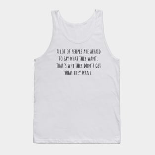 Afraid Tank Top